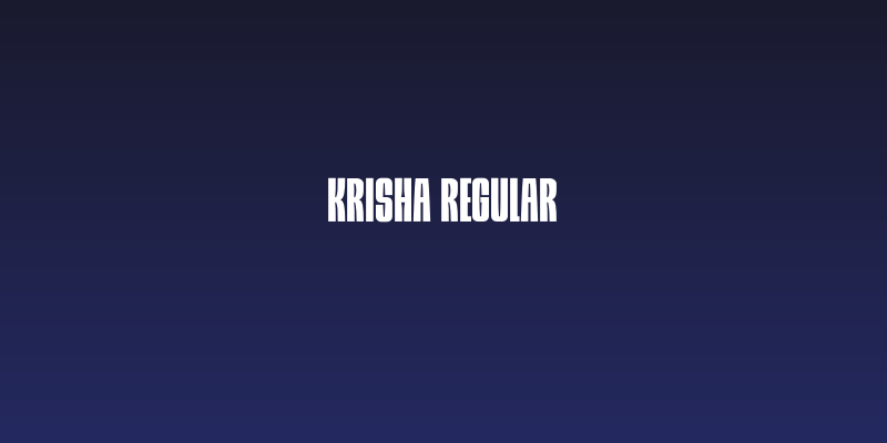 Krisha Regular Social Header