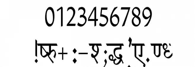 Krishna Condensed Font OTHER CHARS