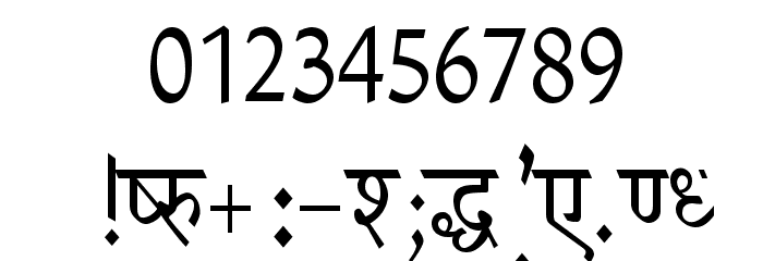 Krishna Thin Font OTHER CHARS