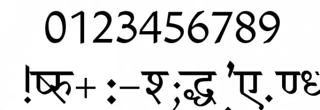 Krishna Font OTHER CHARS