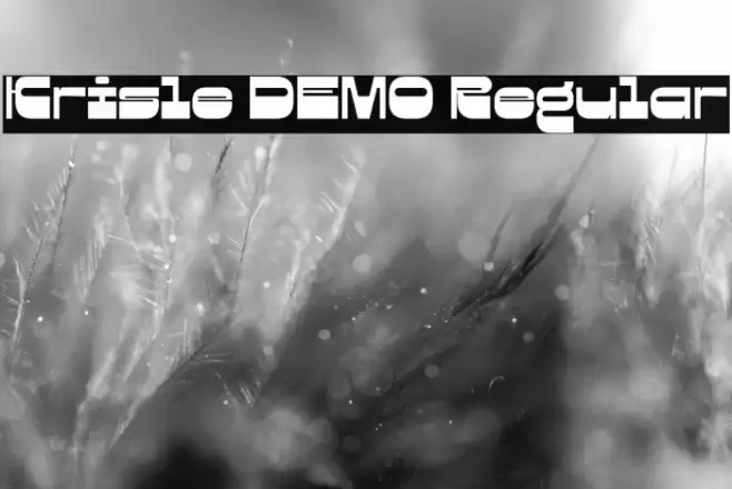 Krisle DEMO Regular फ़ॉन्ट examples