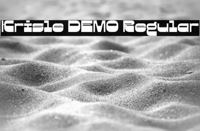 Krisle DEMO Regular फ़ॉन्ट examples