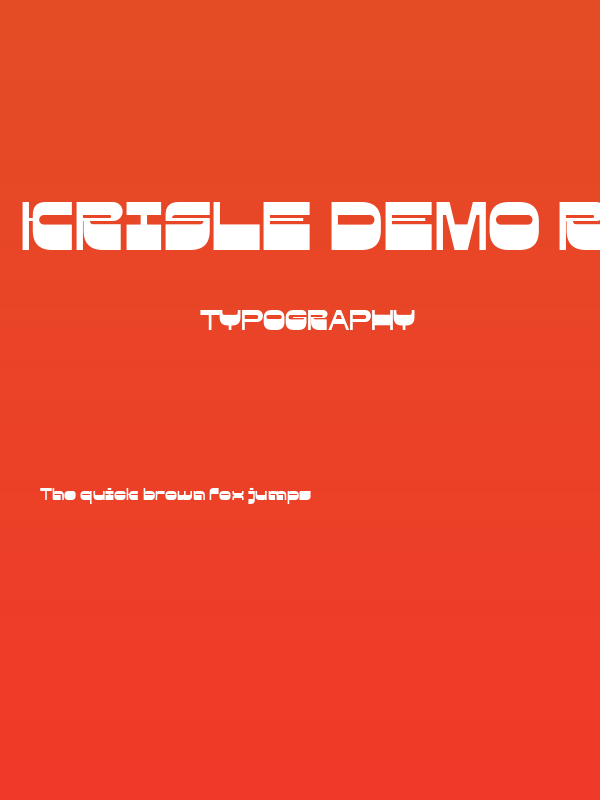 Krisle DEMO Regular Poster