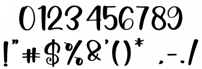 Krispy Burger Font OTHER CHARS