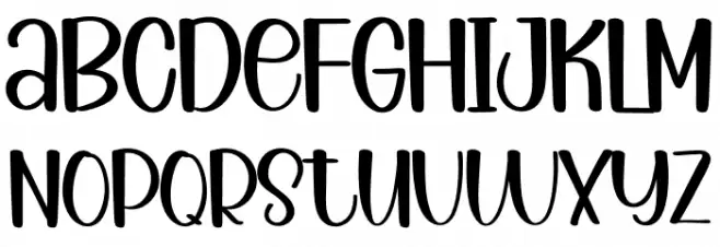 Krispy Burger Font LOWERCASE