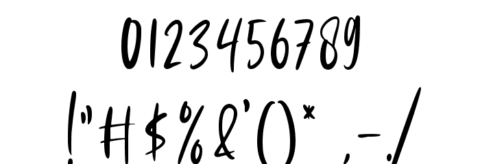 Krispy Panda Font OTHER CHARS