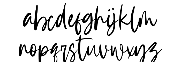 Krispy Panda Font LOWERCASE