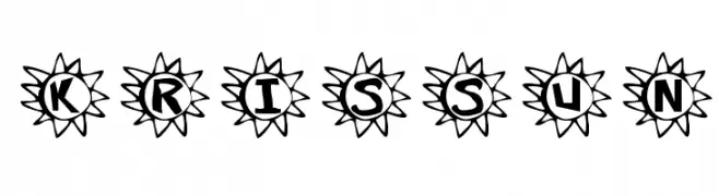 Krissun  Frei Schriftart Herunterladen