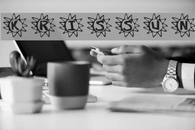 Krissun Font examples