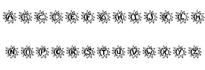 Krissun Font LOWERCASE