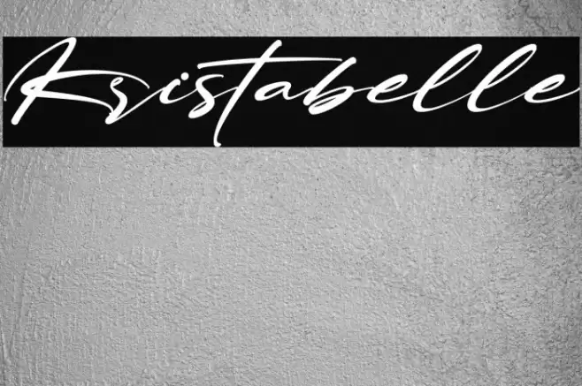 Kristabelle Font examples