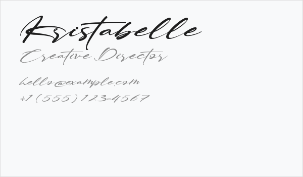 Kristabelle Business Card