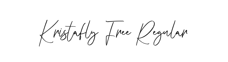 Kristafly Free Regular  Frei Schriftart Herunterladen