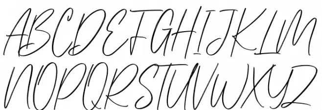 Kristafly Free Regular Шрифта ВЕРХНИЙ