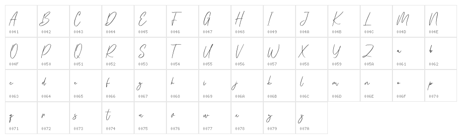 Kristafly Free Regular Character Map