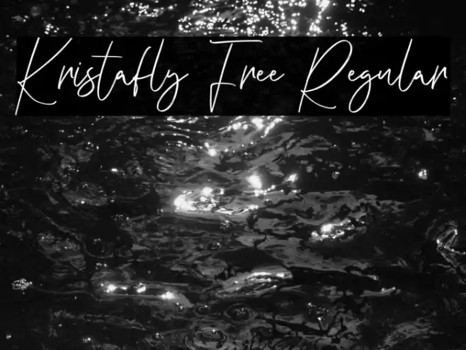 Kristafly Free Regular Font examples