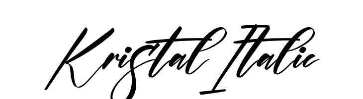 Kristal Italic  les polices de caractères gratuit tlcharger