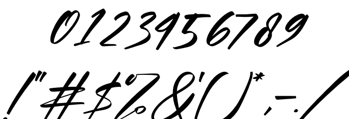 Kristal Italic Font OTHER CHARS