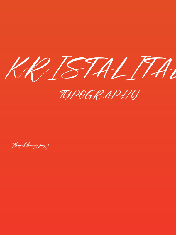 Kristal Italic Poster