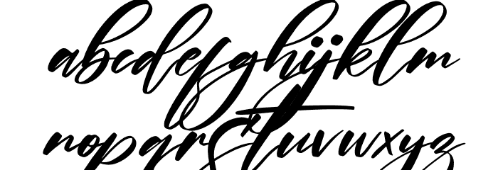 Kristal Italic Font LOWERCASE