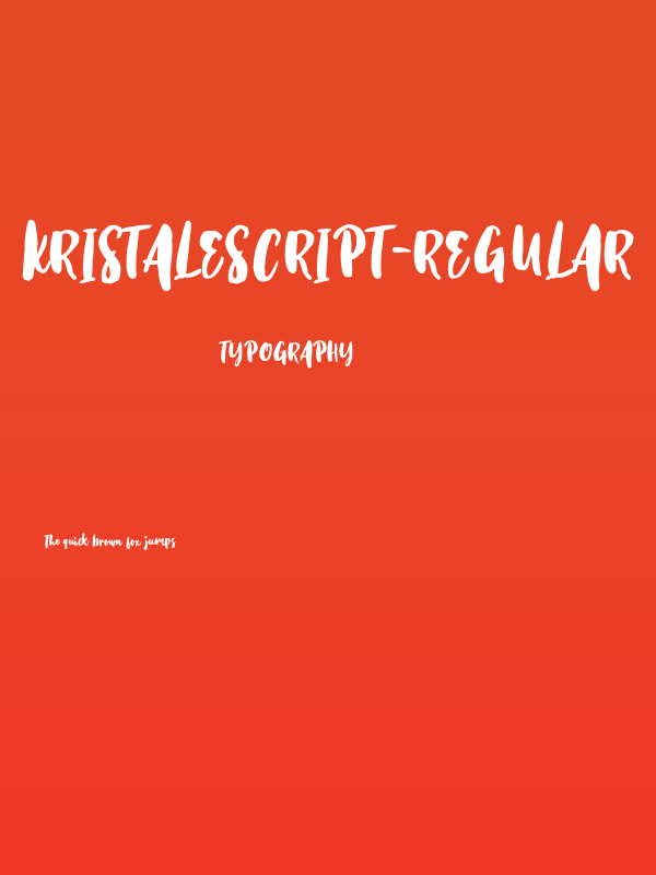 KristaleScript-Regular Poster