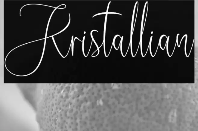 Kristallian Font examples