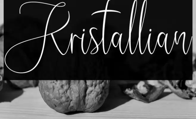 Kristallian Font examples