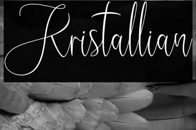Kristallian Font examples