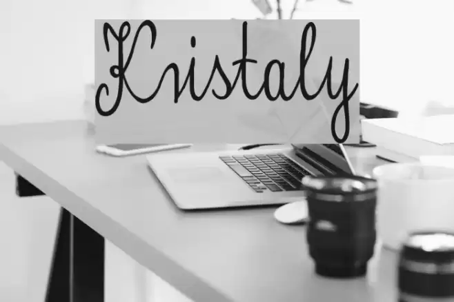 Kristaly Font examples