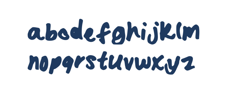 KristasFont Lowercase