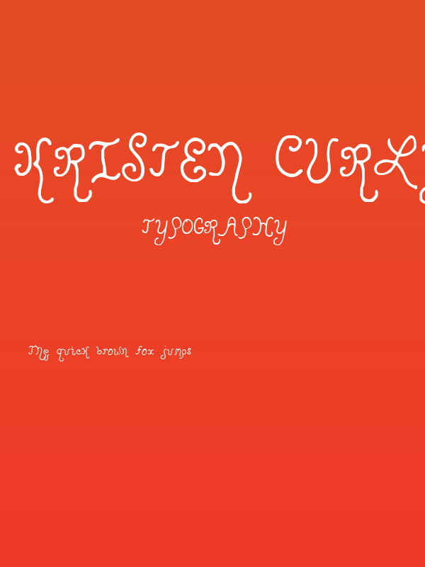 Kristen Curly Poster