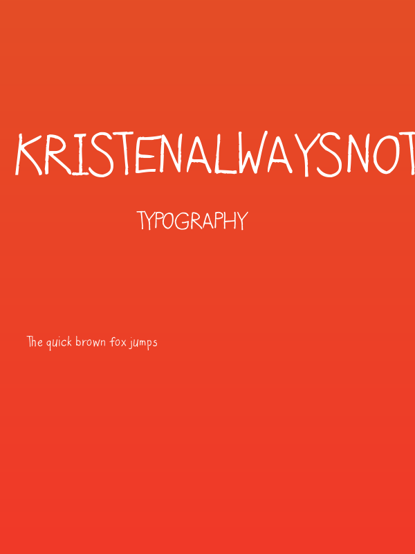 Kristenalwaysnotsonormal Poster