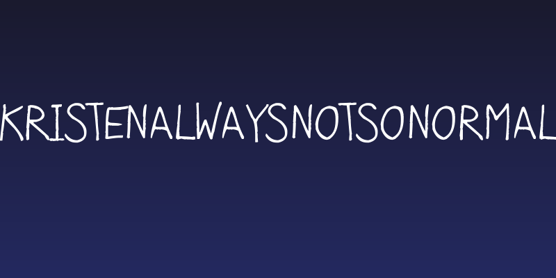 Kristenalwaysnotsonormal Social Header