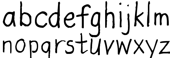 Kristenalwaysnotsonormal Font LOWERCASE