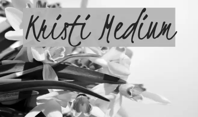 Kristi Medium Font examples