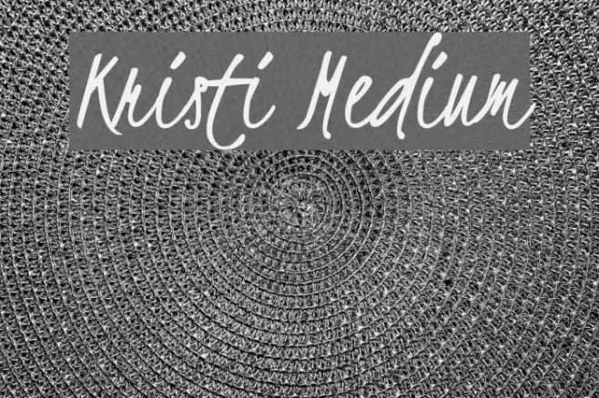 Kristi Medium Font examples