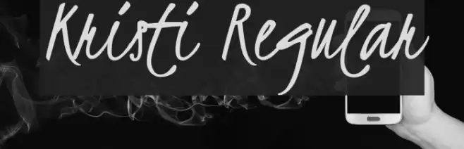 Kristi Regular Font examples