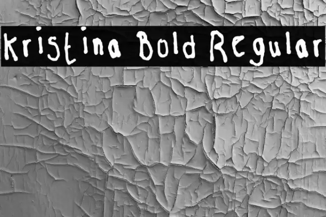 Kristina Bold Regular Font examples