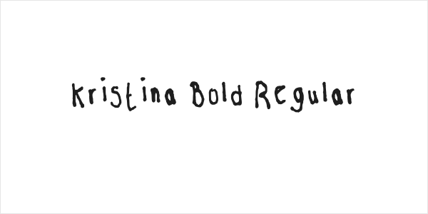 Kristina Bold Regular Logo