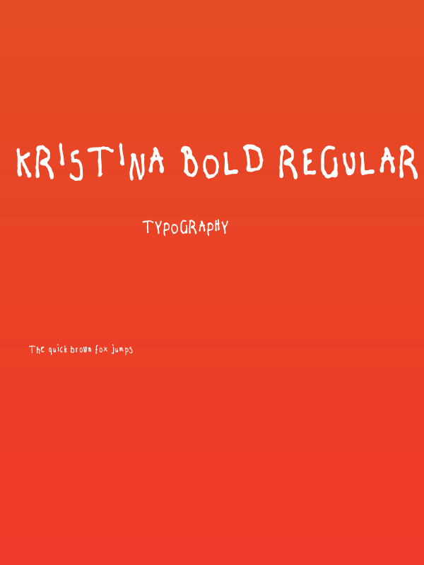 Kristina Bold Regular Poster