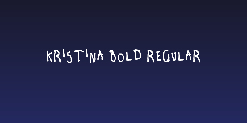 Kristina Bold Regular Social Header