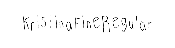 Kristina Fine Regular Schriftart