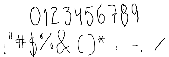 Kristina Fine Regular Font OTHER CHARS