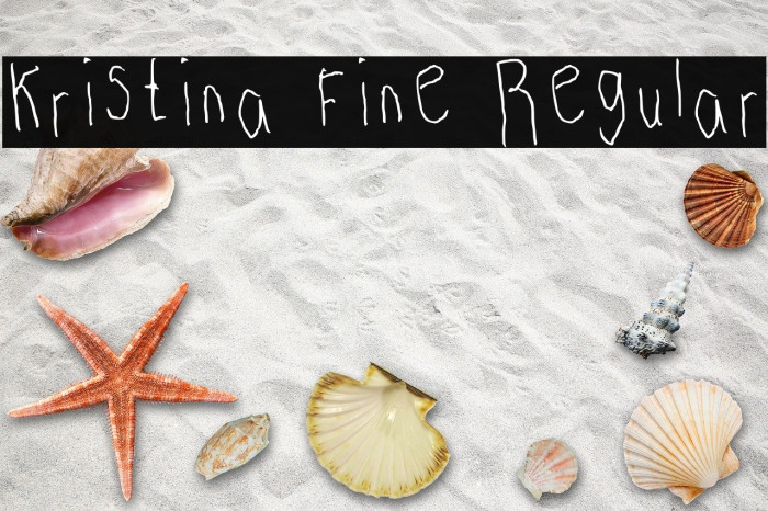 Kristina Fine Regular Font examples