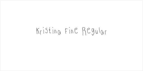 Kristina Fine Regular Logo