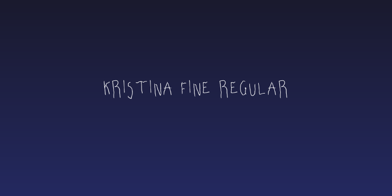 Kristina Fine Regular Social Header