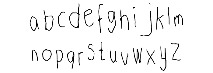 Kristina Fine Regular Font LOWERCASE