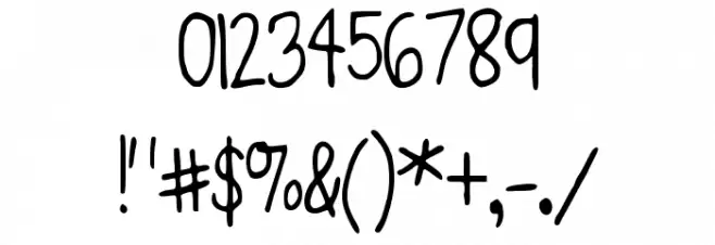 Kristine_Pearl Font OTHER CHARS