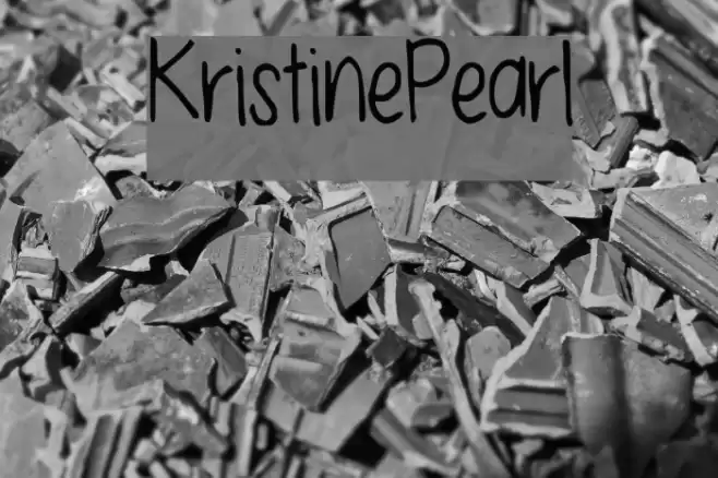Kristine_Pearl Font examples