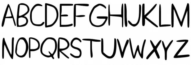 KristopherSansNeue Font Litere mari